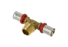 BONFIX Alu-pers 2000605 T-stuk 16 x 1/2" buitendraad x 16 mm
