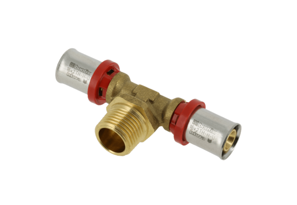 BONFIX Alu-pers 2000605 T-stuk 16 x 1/2" buitendraad x 16 mm