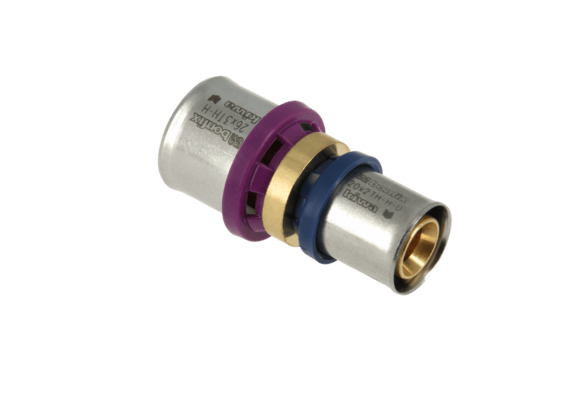 BONFIX Alu-pers 2000458 Rechte verloopkoppeling 26 x 25 mm