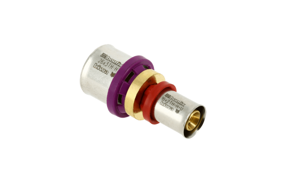 BONFIX Alu-pers 2000450 Rechte verloopkoppeling 26 x 16 mm