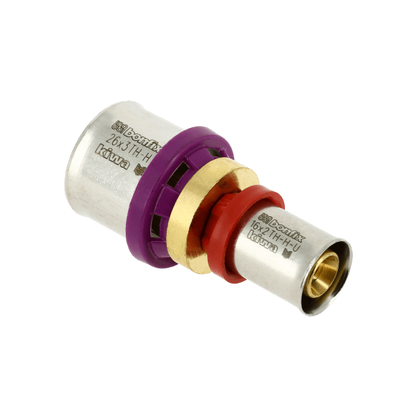 BONFIX Alu-pers 2000450 Rechte verloopkoppeling 26 x 16 mm