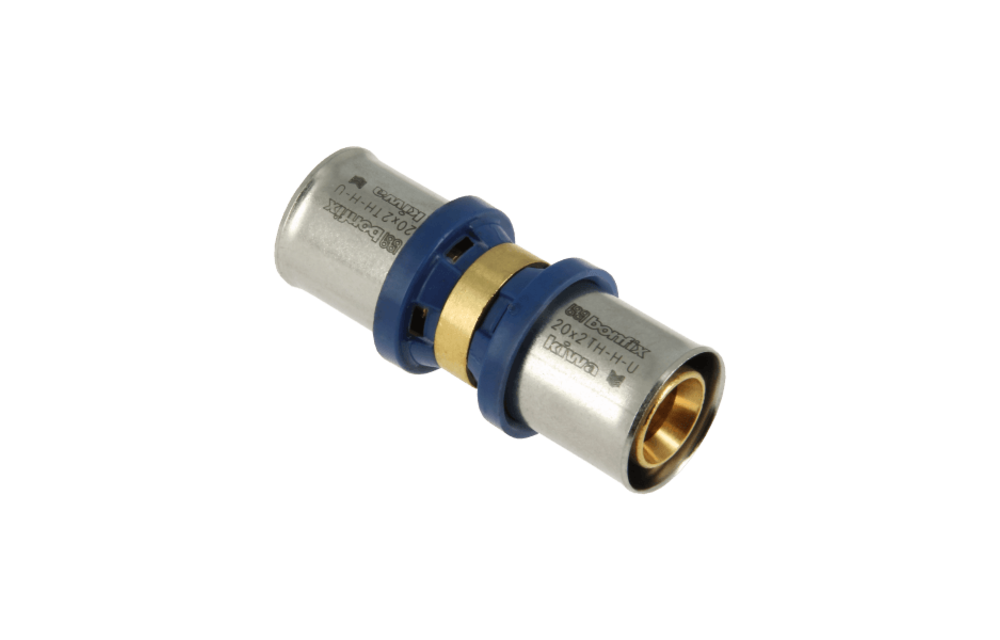 BONFIX Alu-pers 2000120 Rechte koppeling 20 x 20 mm