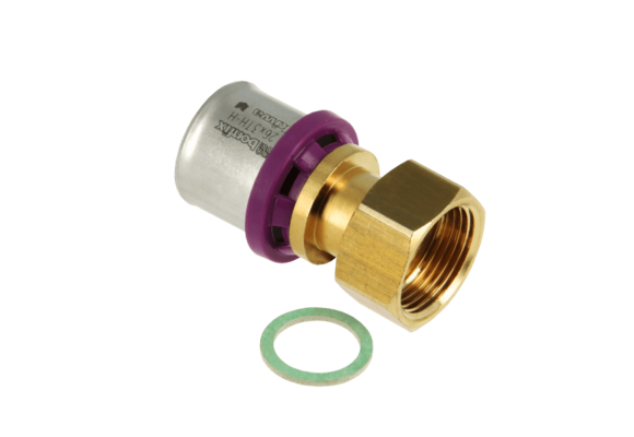 BONFIX Alu-pers 2-delige Koppeling met losse moer 1" x 26 mm