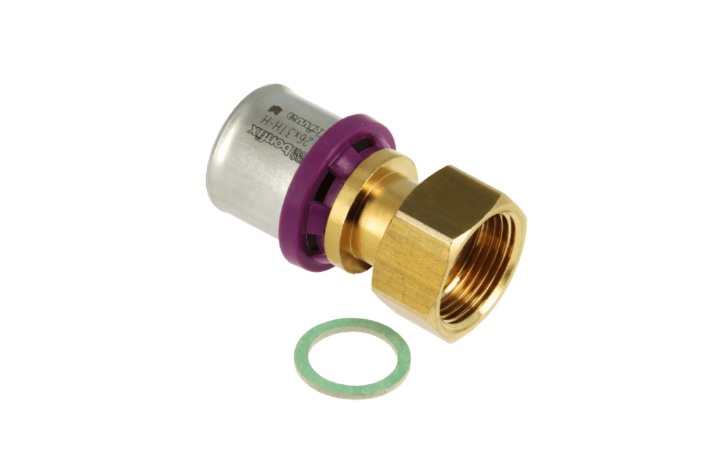 BONFIX Alu-pers 2-delige Koppeling met losse moer ¾" x 26 mm