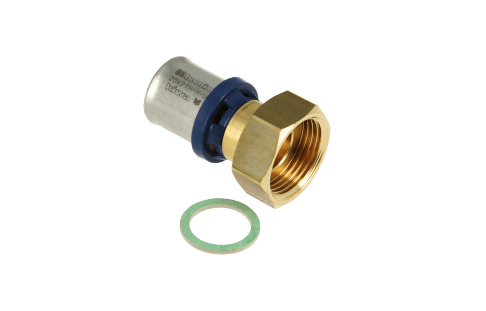 BONFIX Alu-pers 2-delige Koppeling met losse moer ¾" x 20 mm