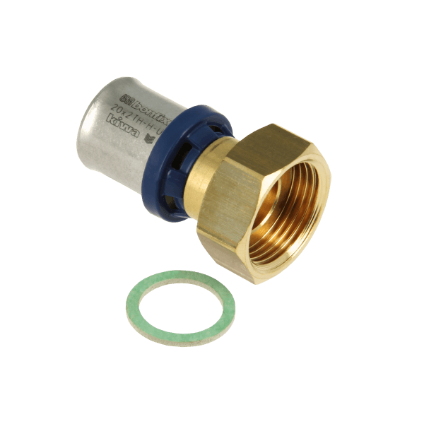 BONFIX Alu-pers 2-delige Koppeling met losse moer ¾" x 20 mm