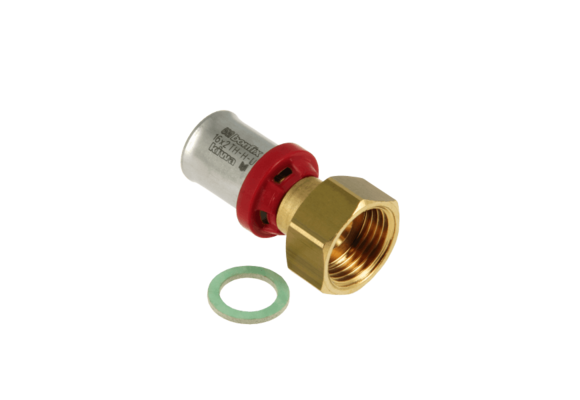BONFIX Alu-pers 2-delige Koppeling met losse moer ½" x 16 mm