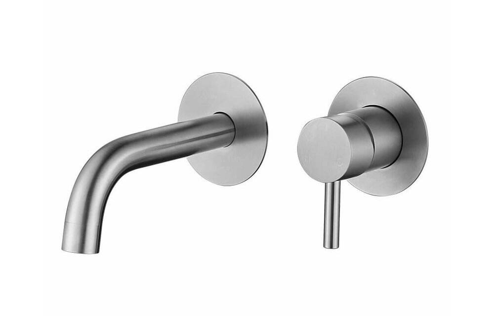 Saniful Wastafelmengkraan rond inbouw RVS