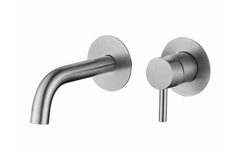 Saniful Wastafelmengkraan rond inbouw RVS