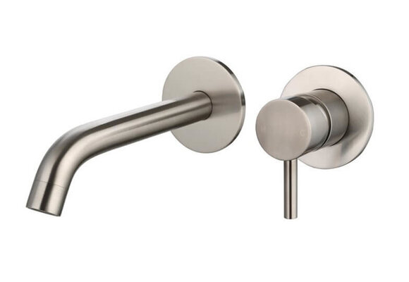 Saniful Wastafelmengkraan rond inbouw Gun Metal