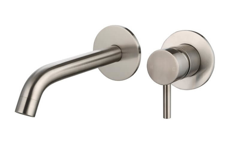 Saniful Wastafelmengkraan rond inbouw Gun Metal