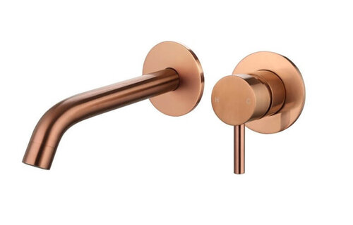 Saniful Wastafelmengkraan rond inbouw Brons