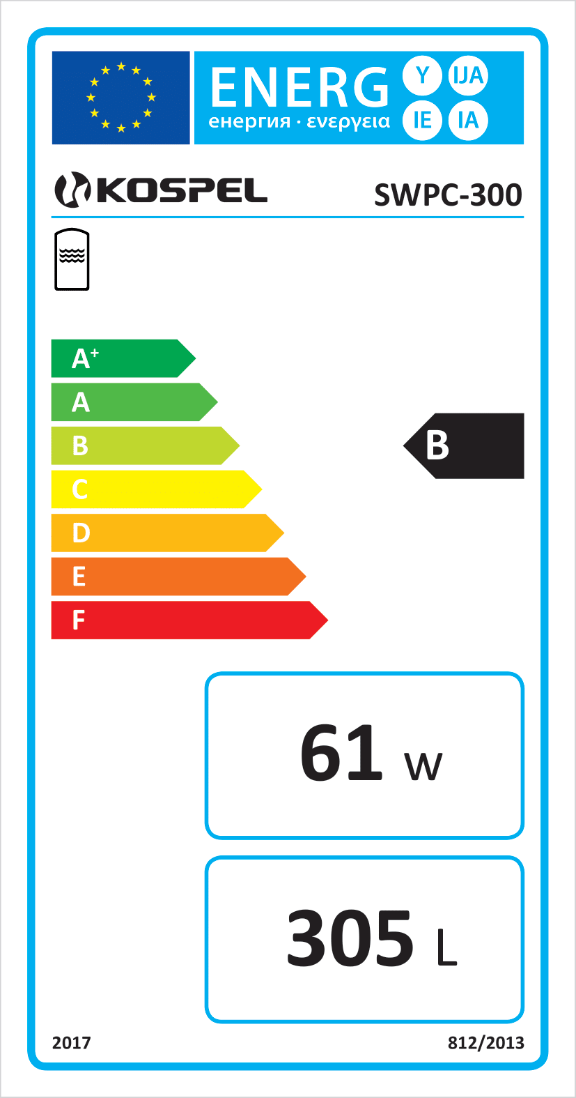 Masterwatt Indirect gestookte boiler 300 l