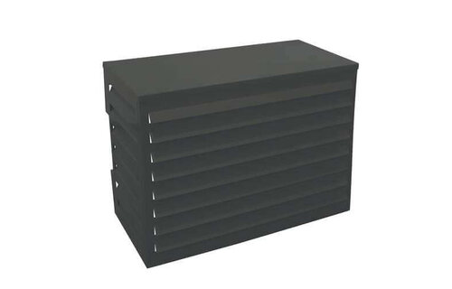 Omkasting Medium antraciet aluminium gepoedercoat 800 x 1100 x 550 mm RAL7016