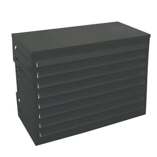 Omkasting Medium antraciet aluminium gepoedercoat 800 x 1100 x 550 mm RAL7016