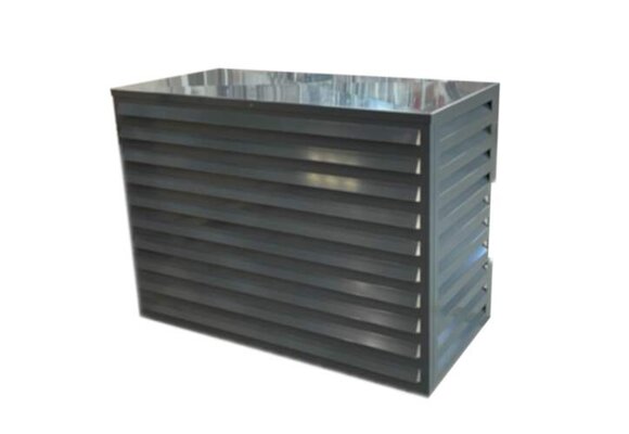 Omkasting Medium antraciet aluminium gepoedercoat 800 x 1100 x 550 mm RAL7016