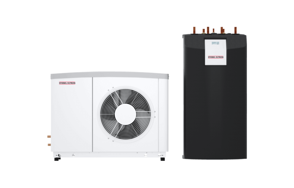 Stiebel Eltron Warmtepompset met geintegreerde boiler van 178 liter (WPL 09 ACS classic compact Set 1.1)
