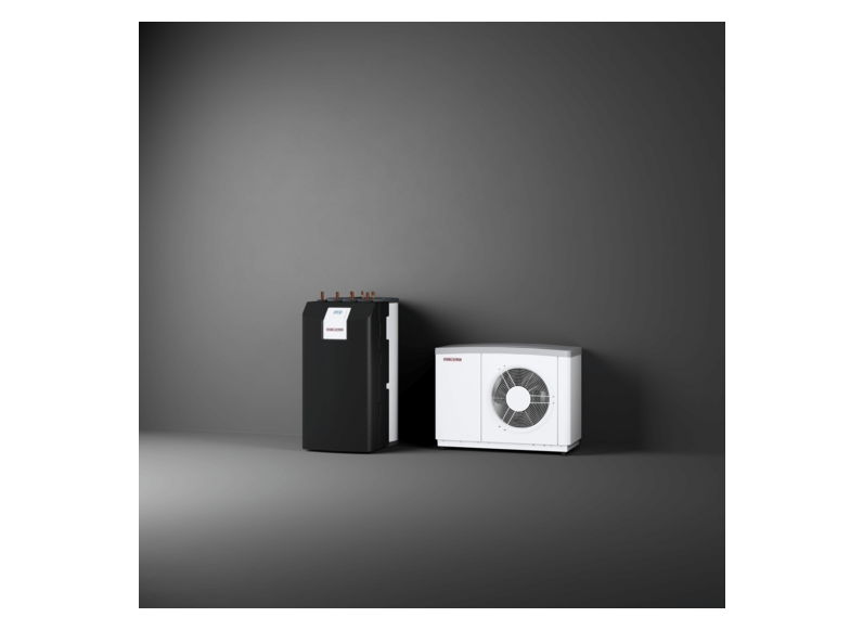 Stiebel Eltron Warmtepompset met geintegreerde boiler van 178 liter (WPL 09 ACS classic compact Set 1.1)