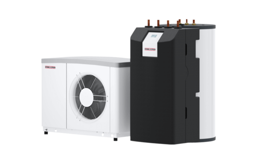Stiebel Eltron Warmtepompset met geintegreerde boiler van 178 liter (WPL 09 ACS classic compact Set 1.1)
