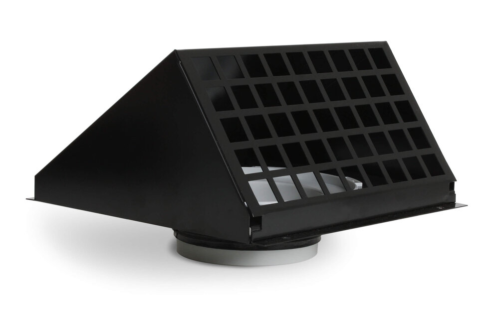 Vent-Axia VMR 125 Z / Geveldoorvoer Alu Ø125 RAL9005 zwart