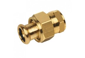 BONFIX M-press roodkoper water 3-delige koppeling