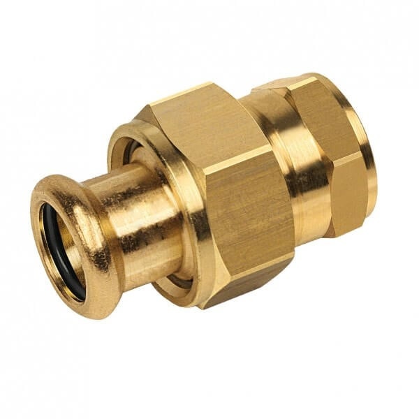 BONFIX M-press roodkoper water 3-delige koppeling