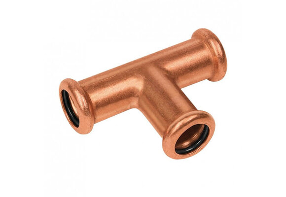 BONFIX M-press roodkoper water verlengd T-stuk 15 x 15 x 15 mm
