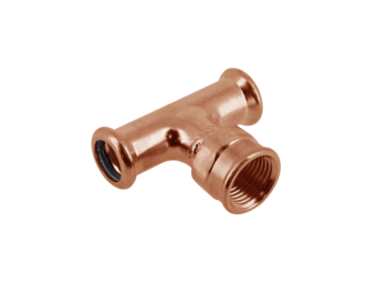 BONFIX M-press roodkoper water T-stuk binnendraad