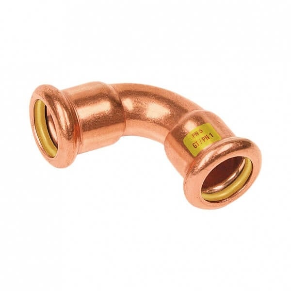 BONFIX M-press roodkoper gas bocht 90 graden