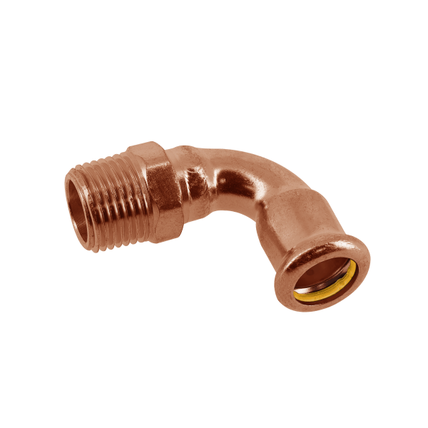 BONFIX M-press roodkoper gas kniekoppeling