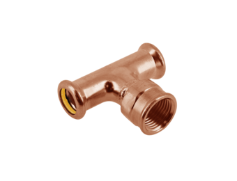 BONFIX M-press roodkoper gas T-stuk binnendraad