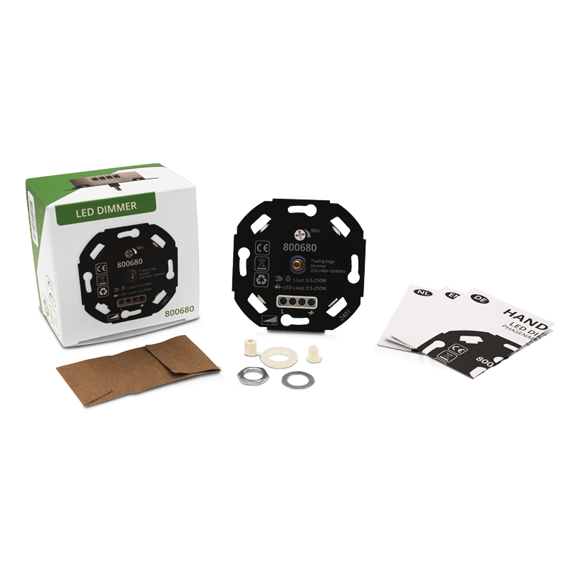 Led dimmer | 0.5-250W | Fase afsnijding | Universeel