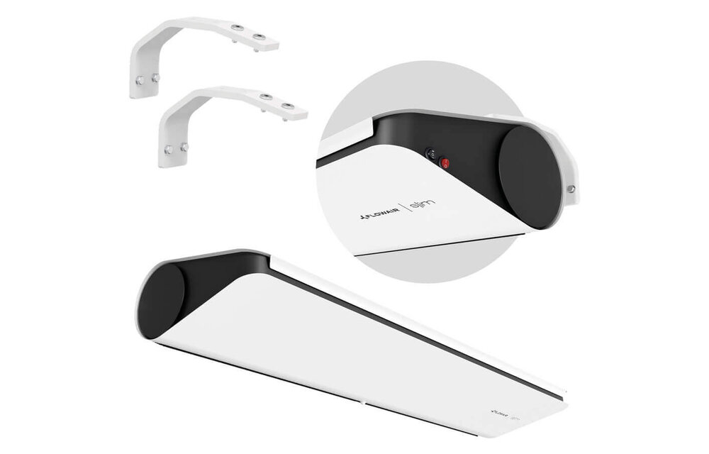 Flowair deur luchtgordijn elektrische SLIM-E wit