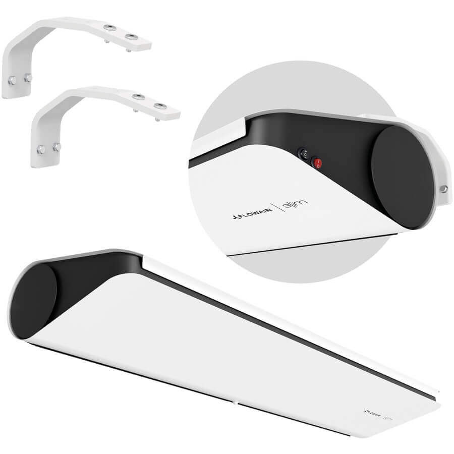 Flowair deur luchtgordijn elektrische SLIM-E wit