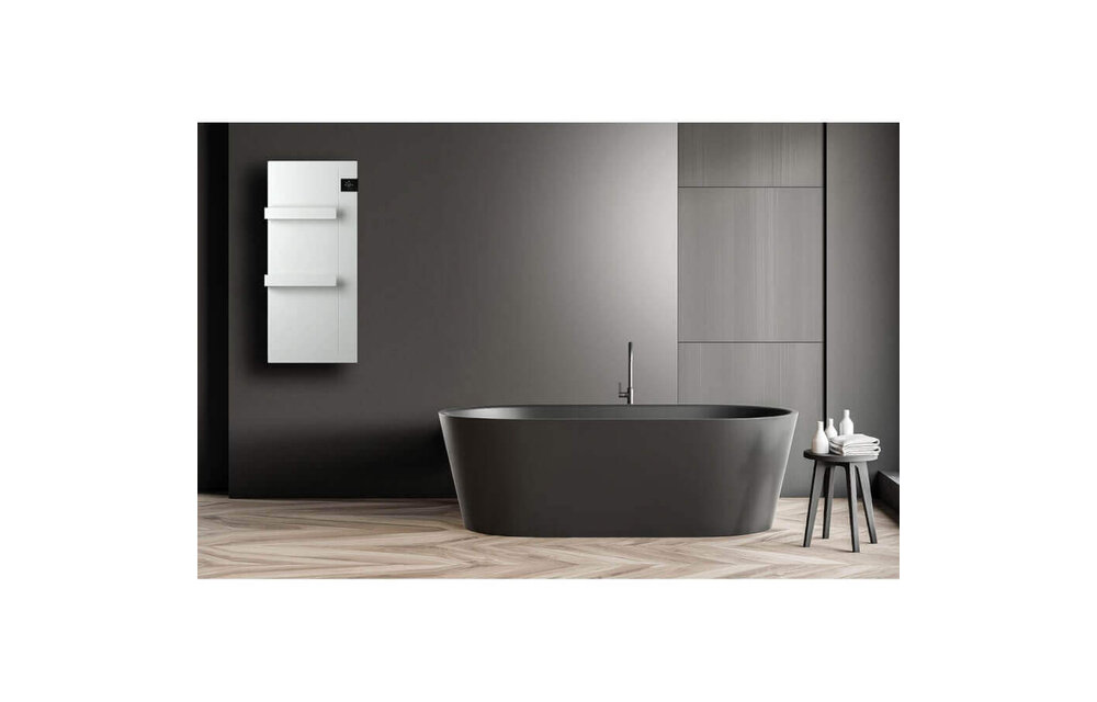 DRL E-Comfort Onsen 900x400 - 750W - Structuur Wit RAL9003