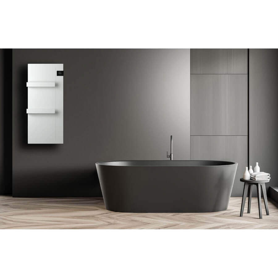 DRL E-Comfort Onsen 900x400 - 750W - Structuur Wit RAL9003