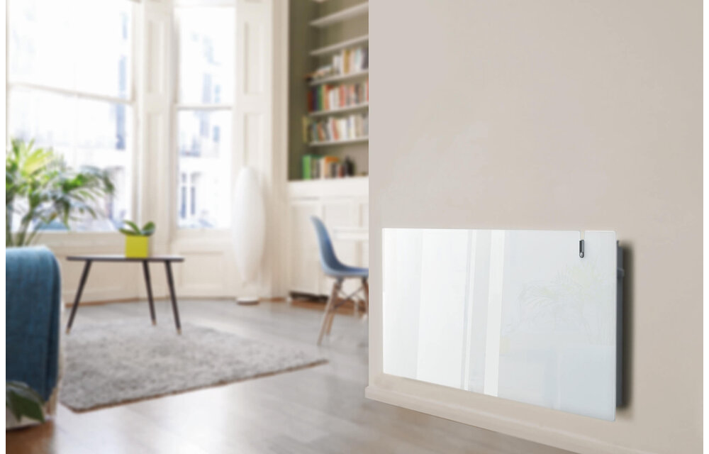 DRL E-Comfort Erea WiFi infrarood radiator Wit Glas