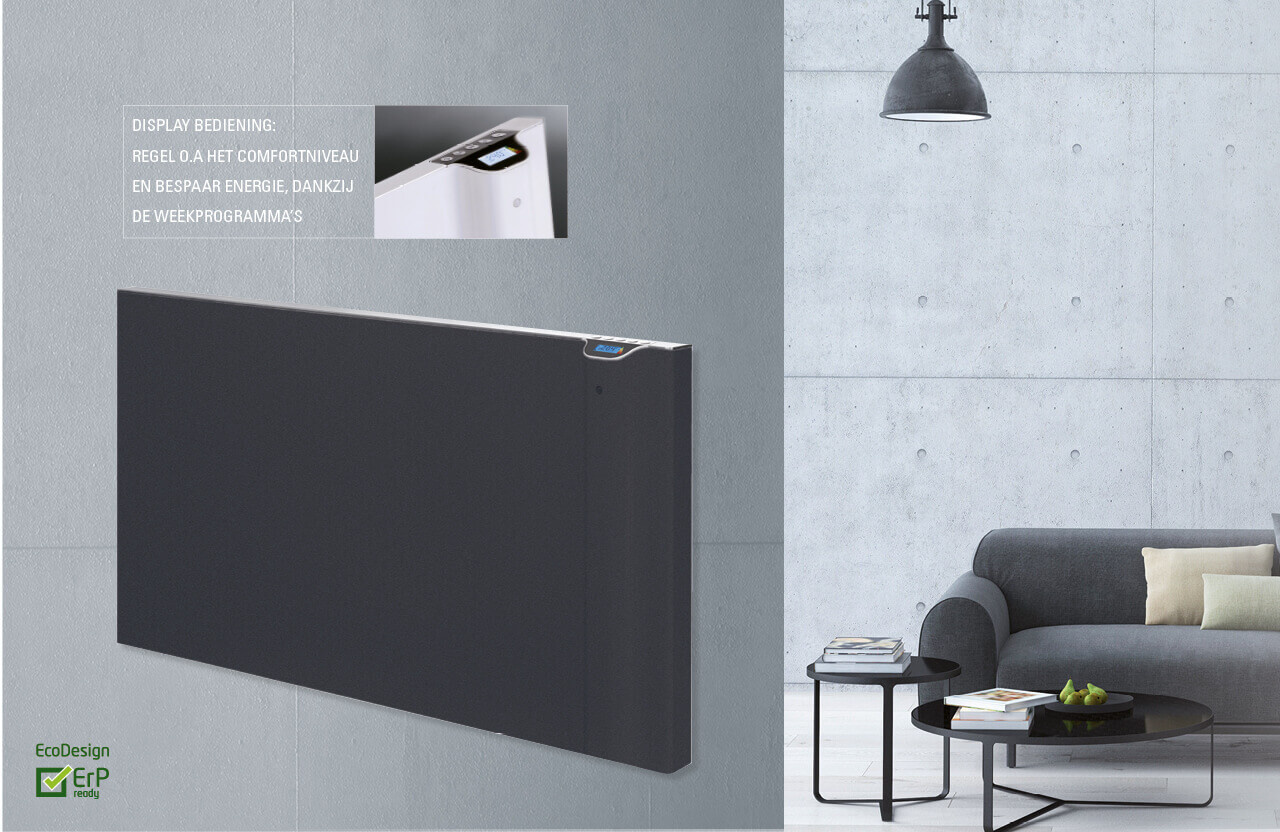 DRL E-Comfort Klima structuur grijs RAL7024