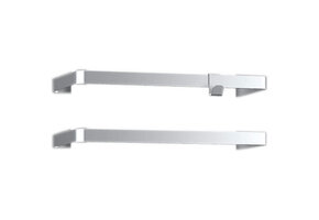 E-Comfort Icon Alu 2 handdoekdragers met haak