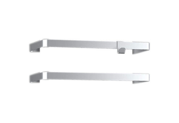 E-Comfort Icon Alu 2 handdoekdragers met haak
