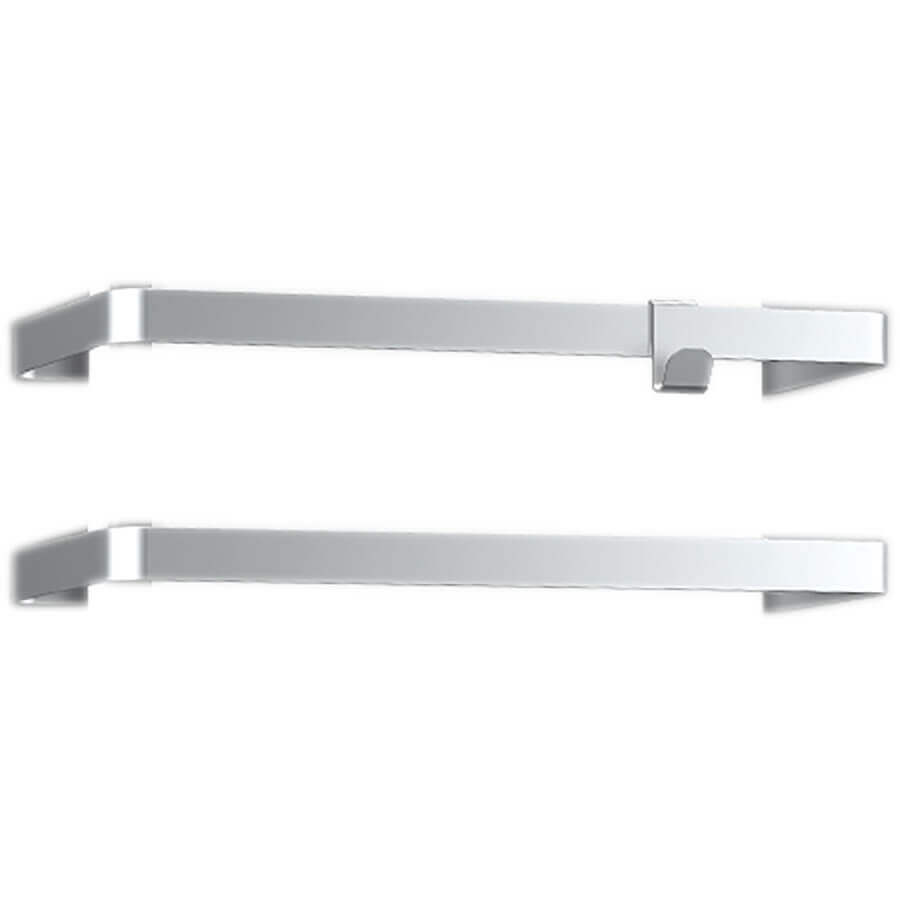 E-Comfort Icon Alu 2 handdoekdragers met haak