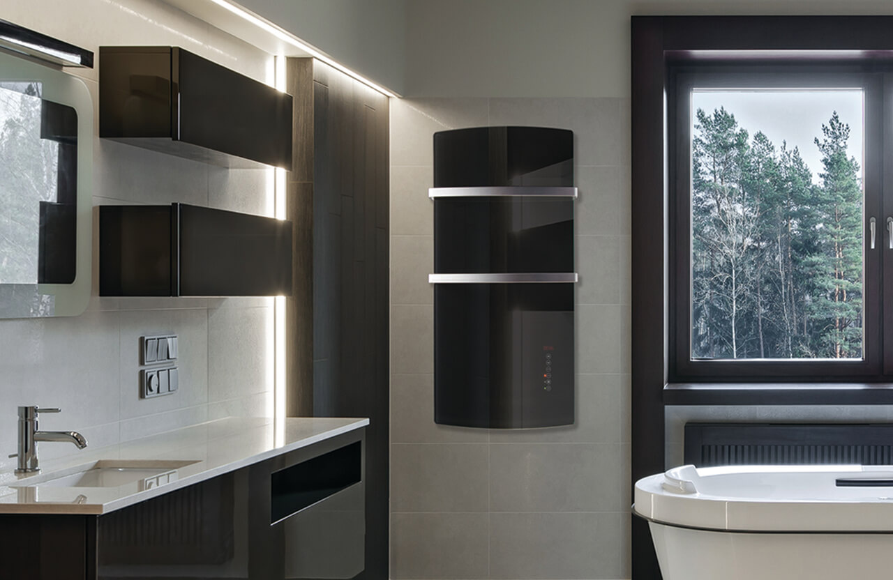 E-Comfort DEVA Zwart 1050x520 1500W