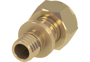 TECEflex draadfitting vlakke dichting standaard messing
