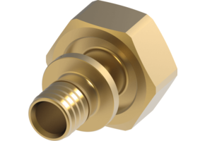 TECEflex euroconus-schroefverbinding 3/4" met TECEflex persaansluiting standaard messing
