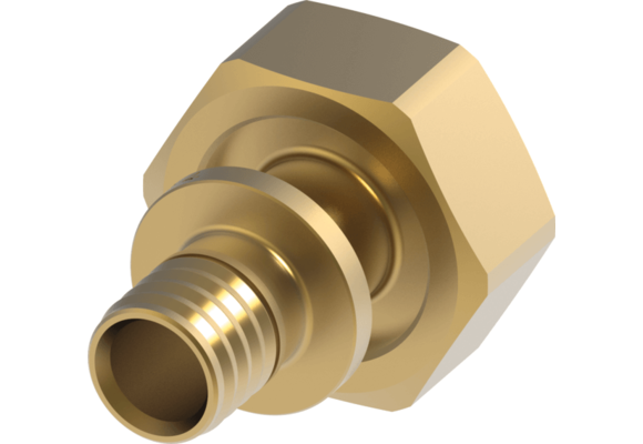 TECEflex euroconus-schroefverbinding 3/4" met TECEflex persaansluiting standaard messing