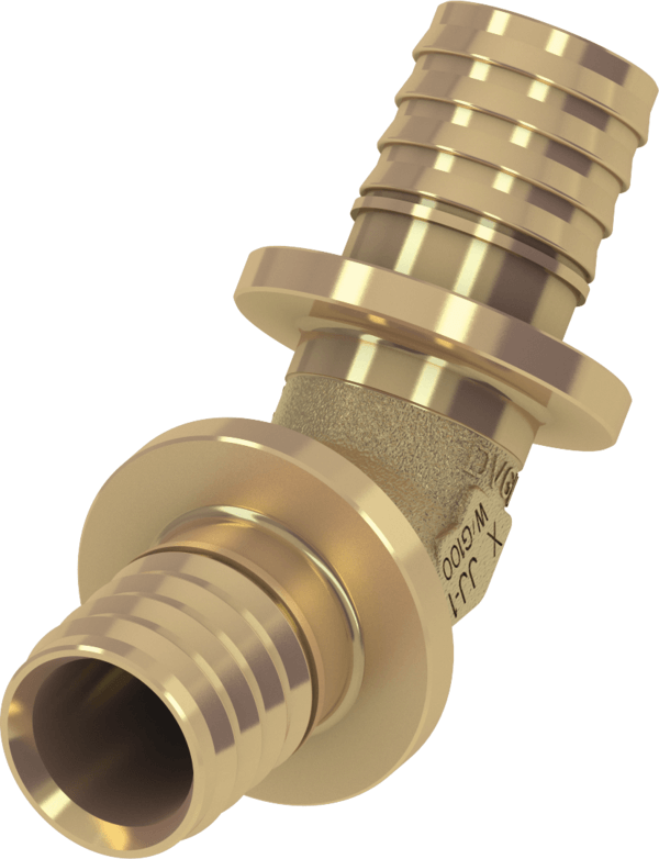 TECEflex knie 45° silicium brons