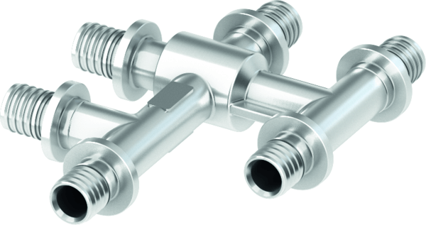 TECEflex kruisfitting vernikkeld