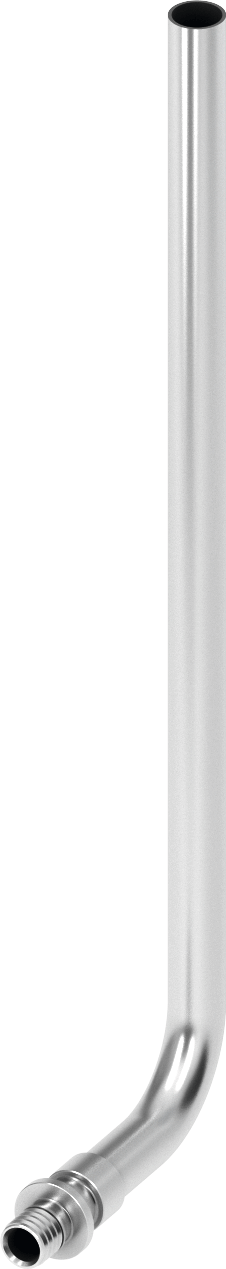 TECEflex Montage L-stuk 15 mm koper vernikkeld