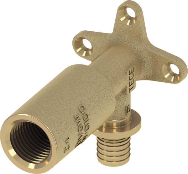 TECEflex muurplaat lang silicium brons