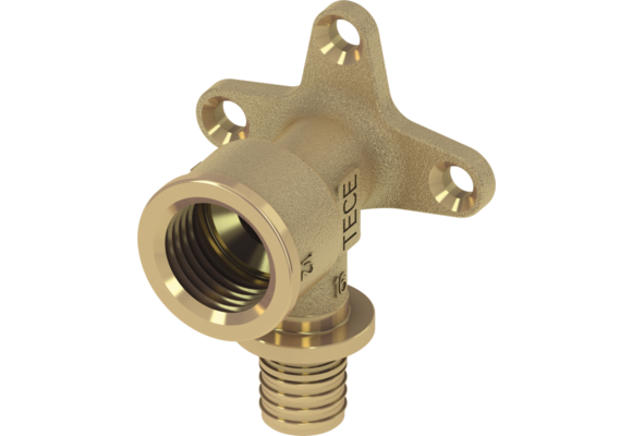 TECEflex muurplaat standaard messing